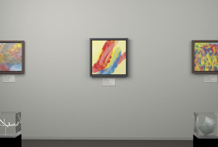 Rising Arc — Gestural color fields, palette 154