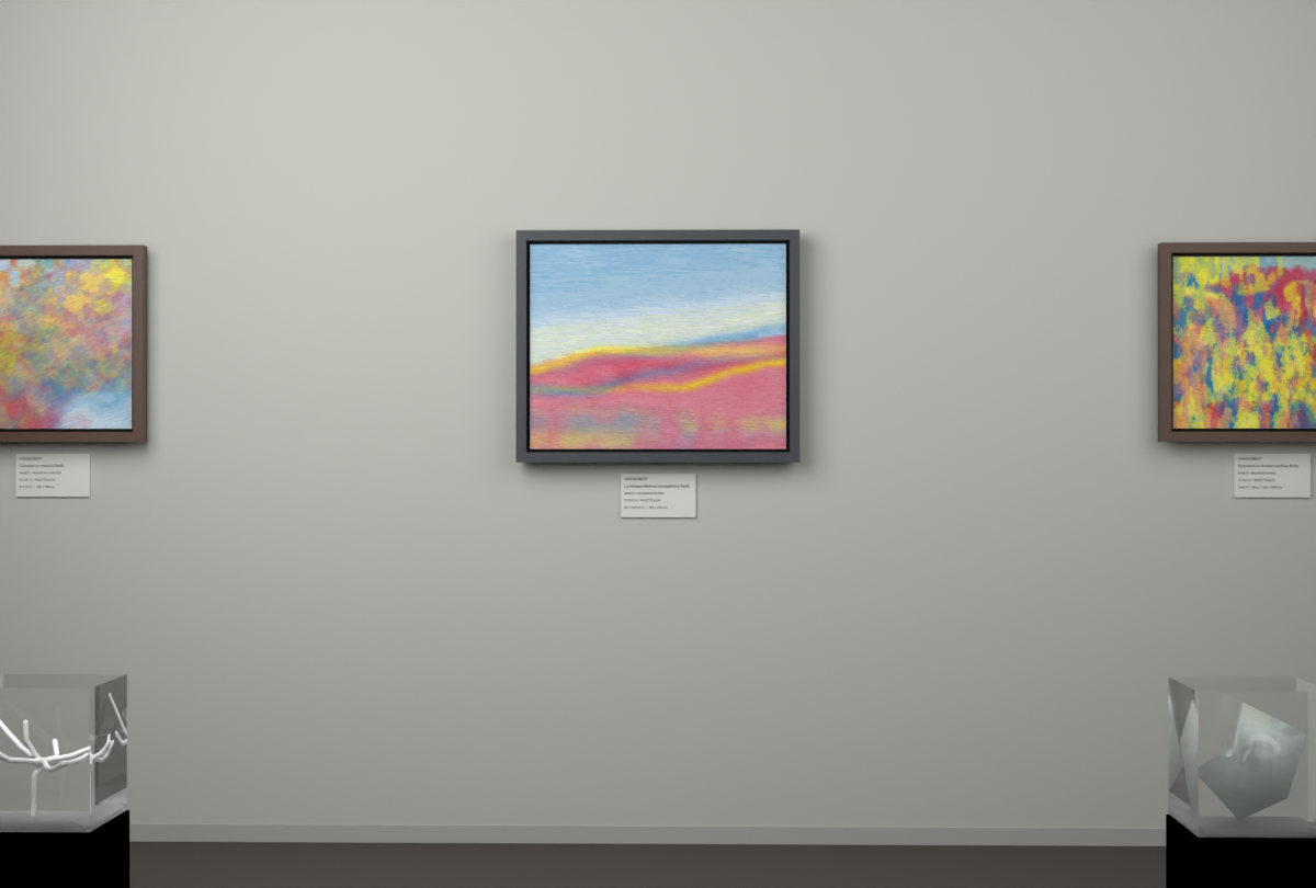 Receding Shore · gallery context room view