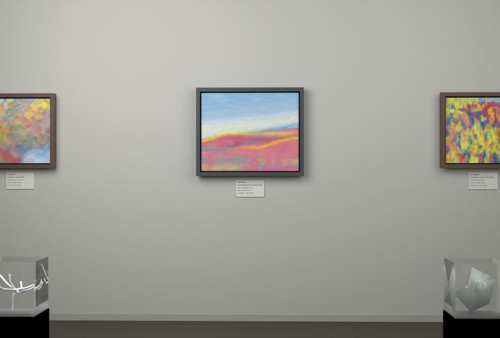 Receding Shore — Landscape-derived atmospheric fields, palette 154