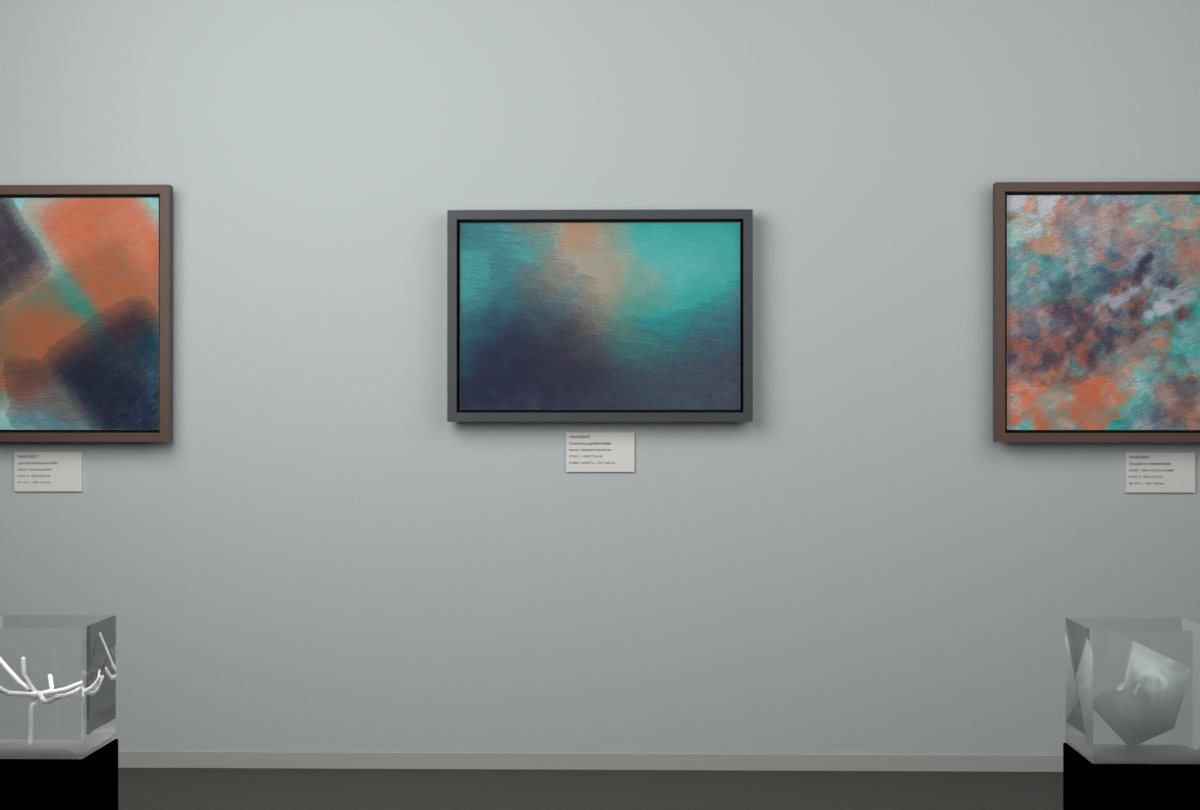 Oblique Transition · gallery context room view
