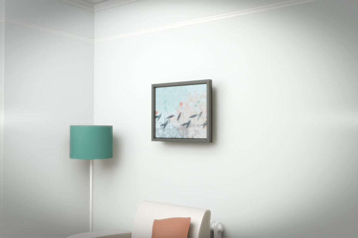 Botanical Wildflower Slope · white right context room view