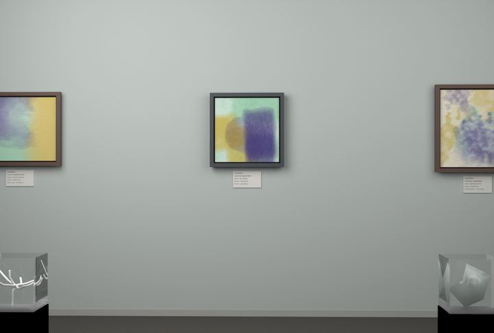 Tall Passages — Layered translucent fields, palette 156