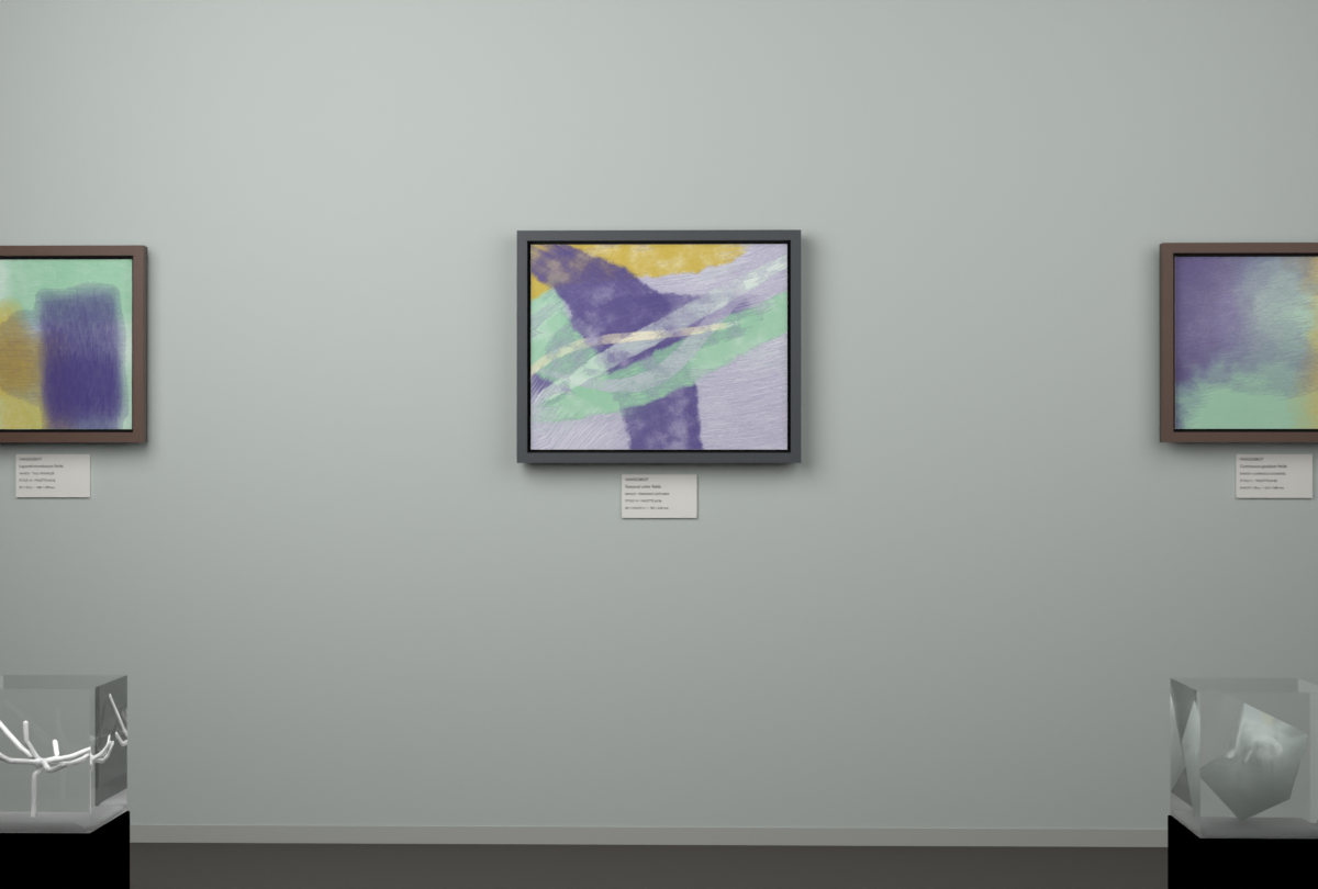 Crossing Gestures · gallery context room view