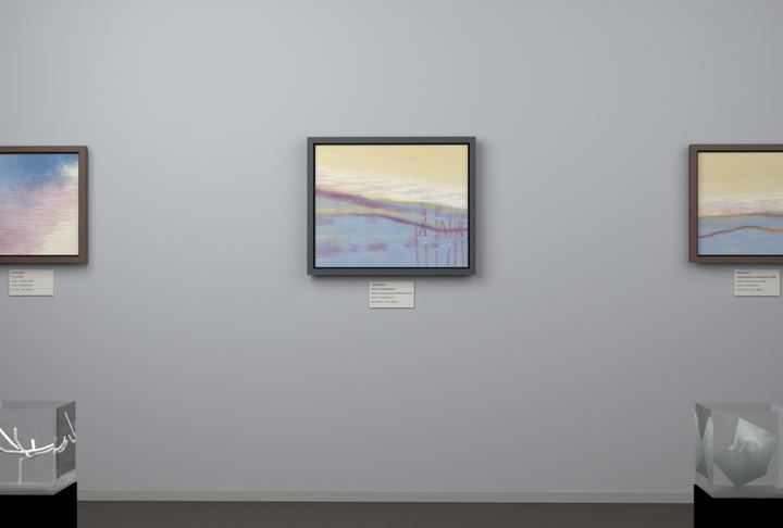 Receding Shore · Morning Reed Bank — Botanical composition, palette 157