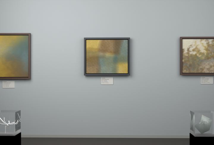 Open Centre — Layered translucent fields, palette 160
