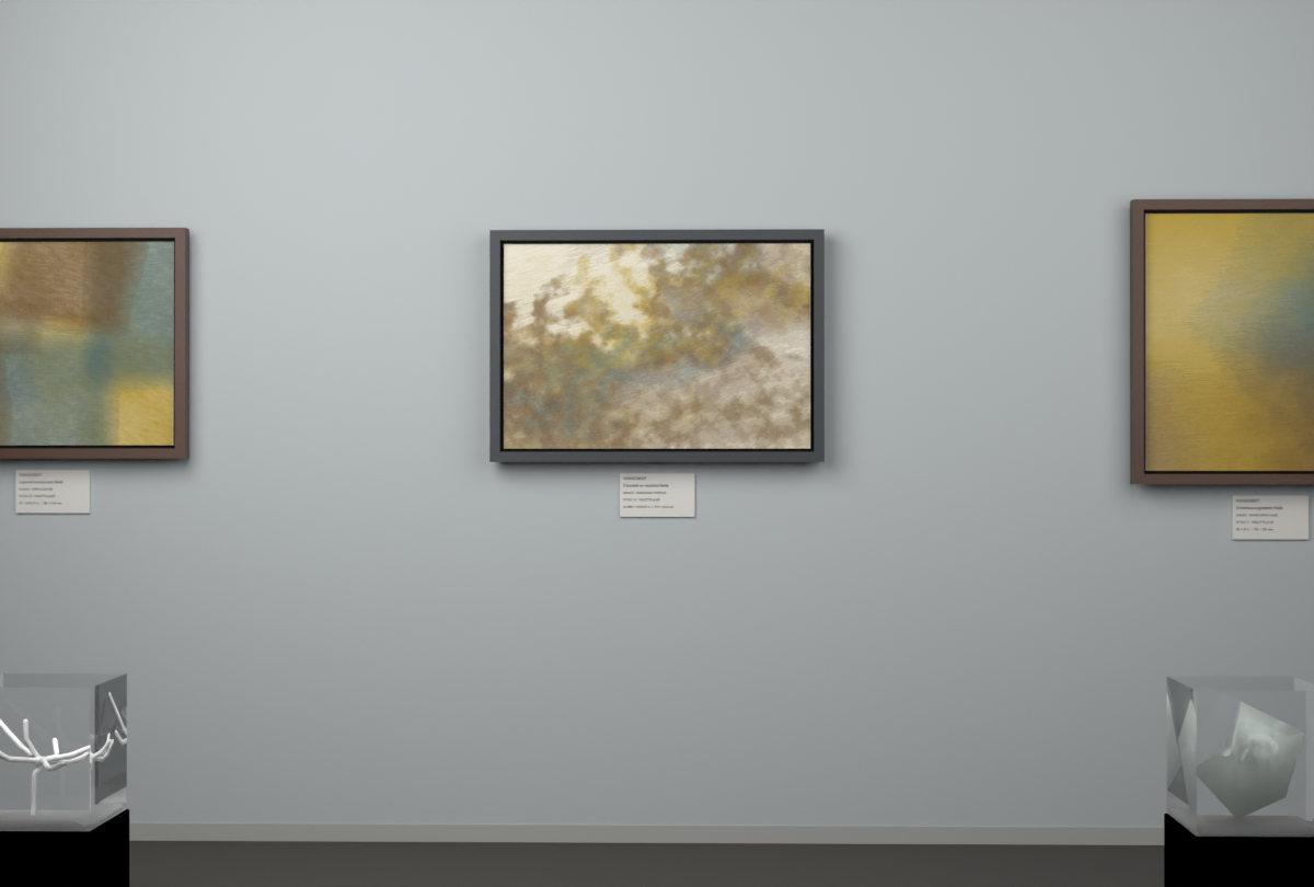 Diagonal Vapour · gallery context room view
