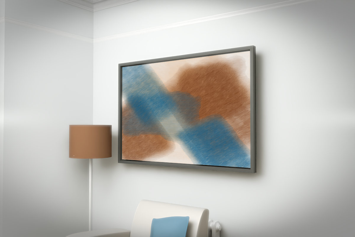 Diagonal Drift · white right context room view
