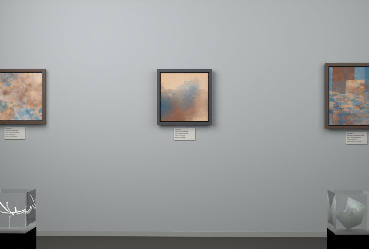 Oblique Transition · gallery context room view