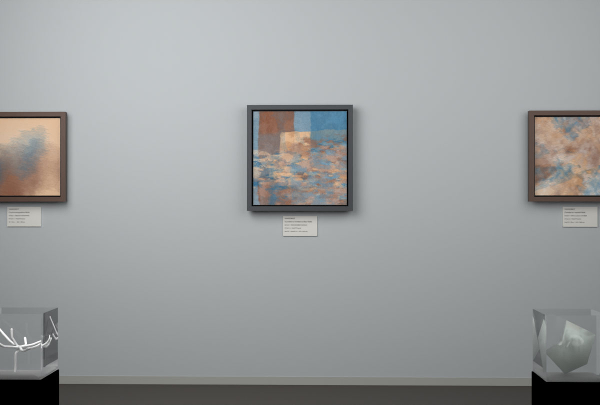 Cross-Rubbed Surface · gallery context room view