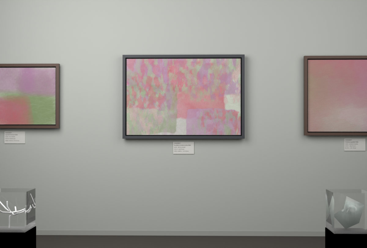 Vertical Scrapes · gallery context room view