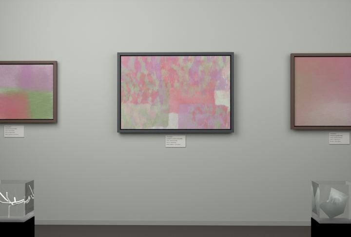 Vertical Scrapes — Scumbled or broken-surface fields, palette 162