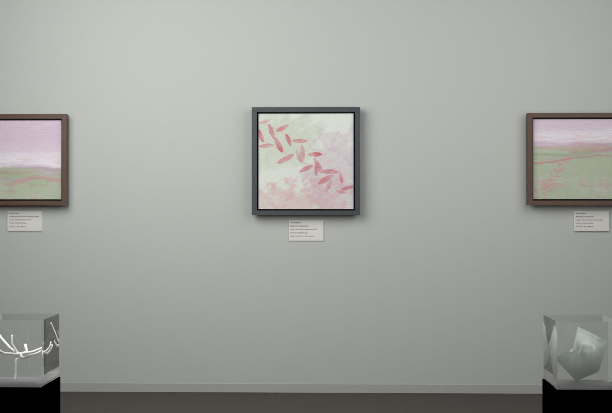 Botanical Luminous Olive · gallery context room view
