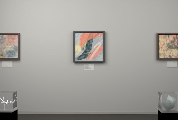 Rising Arc — Gestural color fields, palette 166
