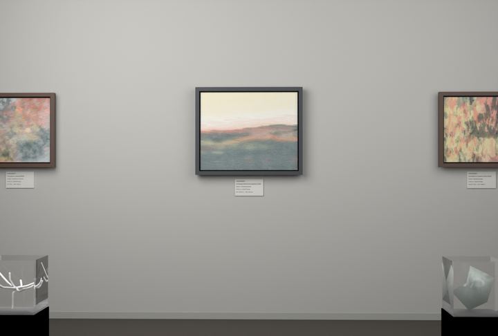 Receding Shore — Landscape-derived atmospheric fields, palette 166