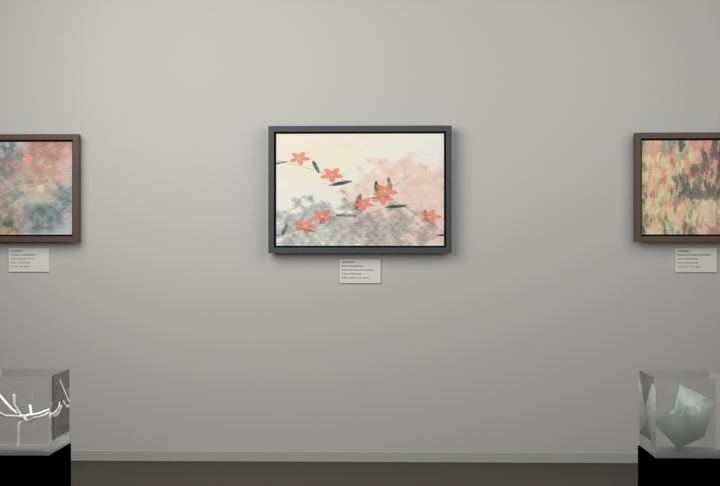 Botanical Night Blossoms — Botanical composition, palette 166
