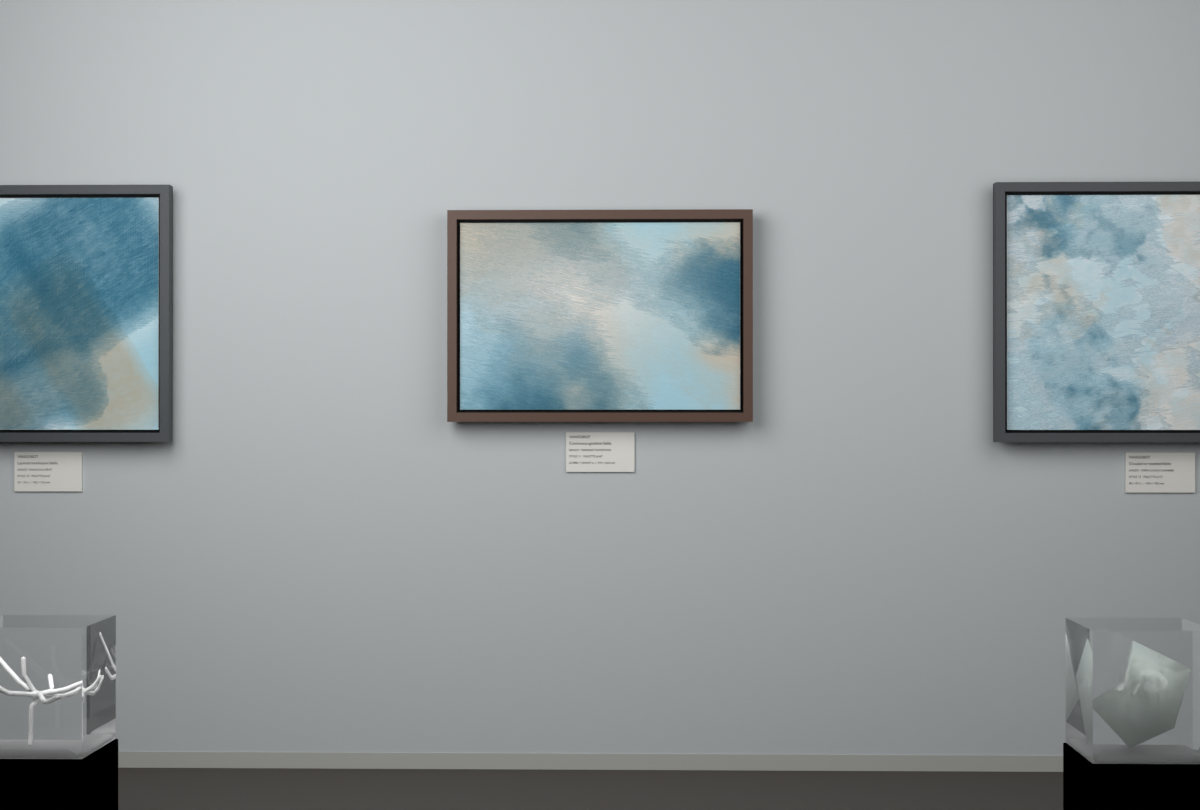Oblique Transition · gallery context room view