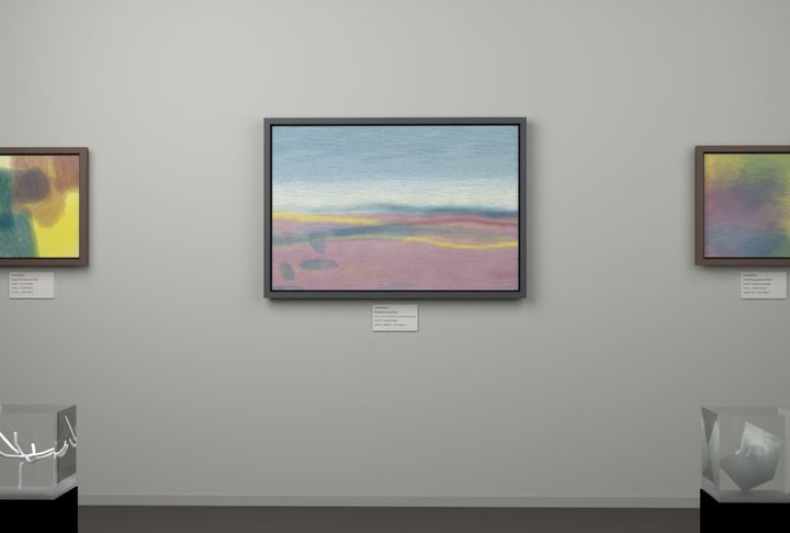 Broken Distant Bank · Broad Leaves By Water — Botanical composition, palette 168