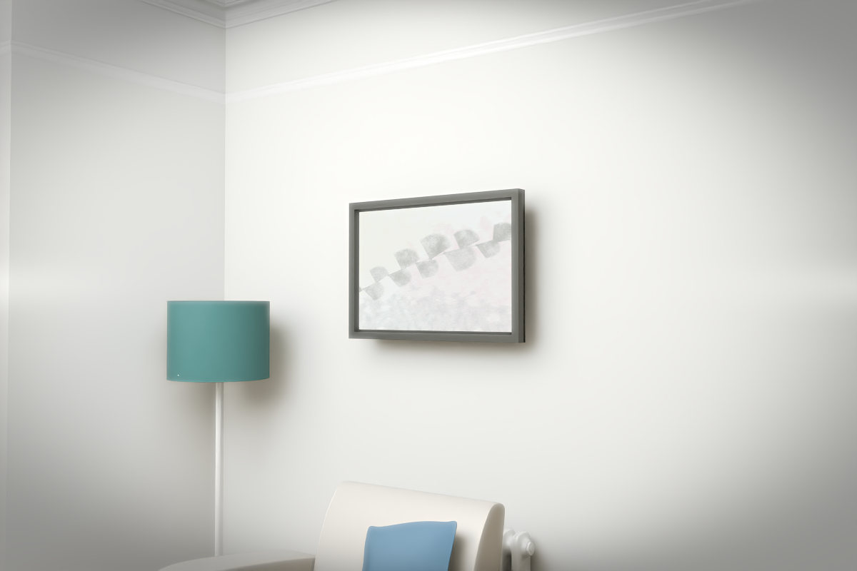 Botanical Ginkgo Drift · white right context room view