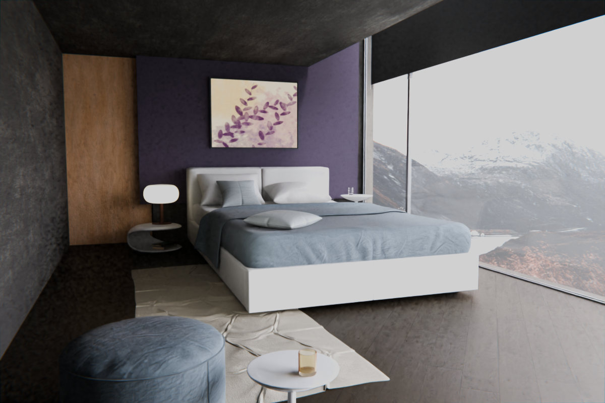 Botanical Underwater Garden · over bed room view