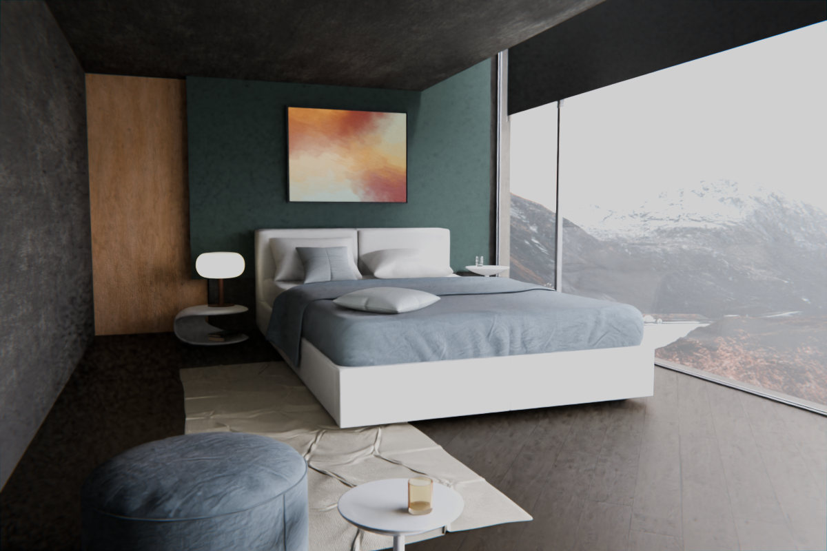 Split Temperature · over bed room view