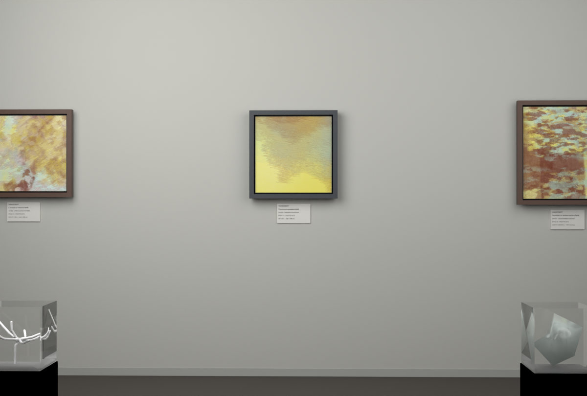 Oblique Transition · gallery context room view