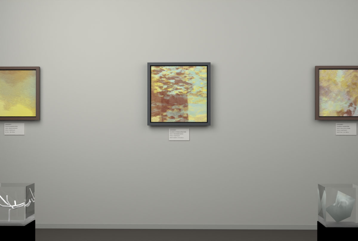 Cross-Rubbed Surface · gallery context room view