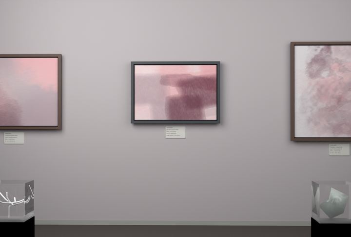 Tall Passages — Layered translucent fields, palette 174