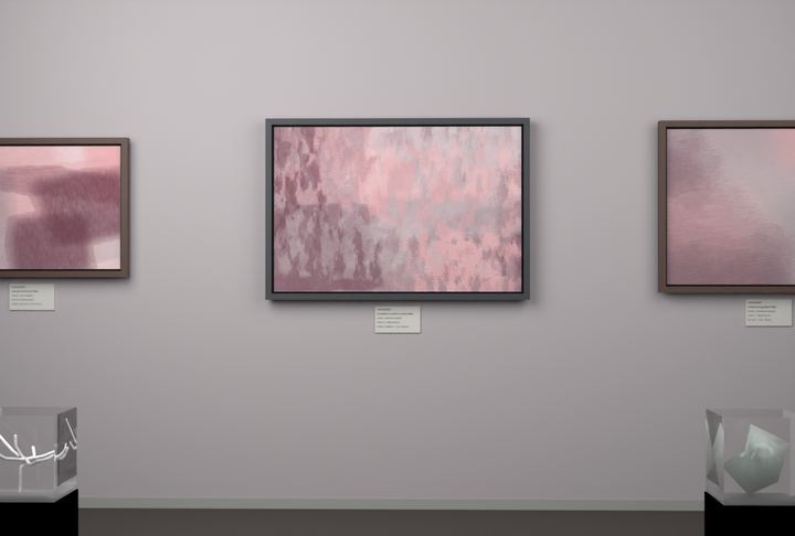 Vertical Scrapes — Scumbled or broken-surface fields, palette 174