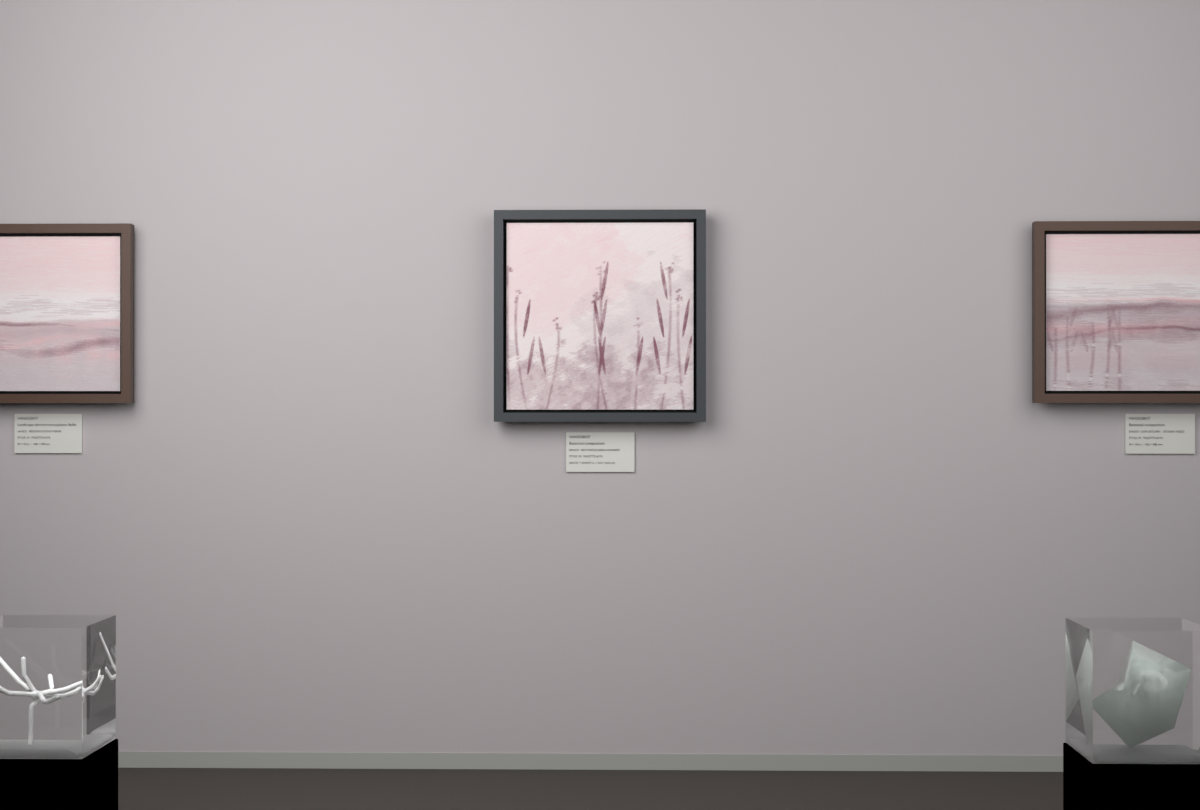 Botanical Reed Crossing · gallery context room view