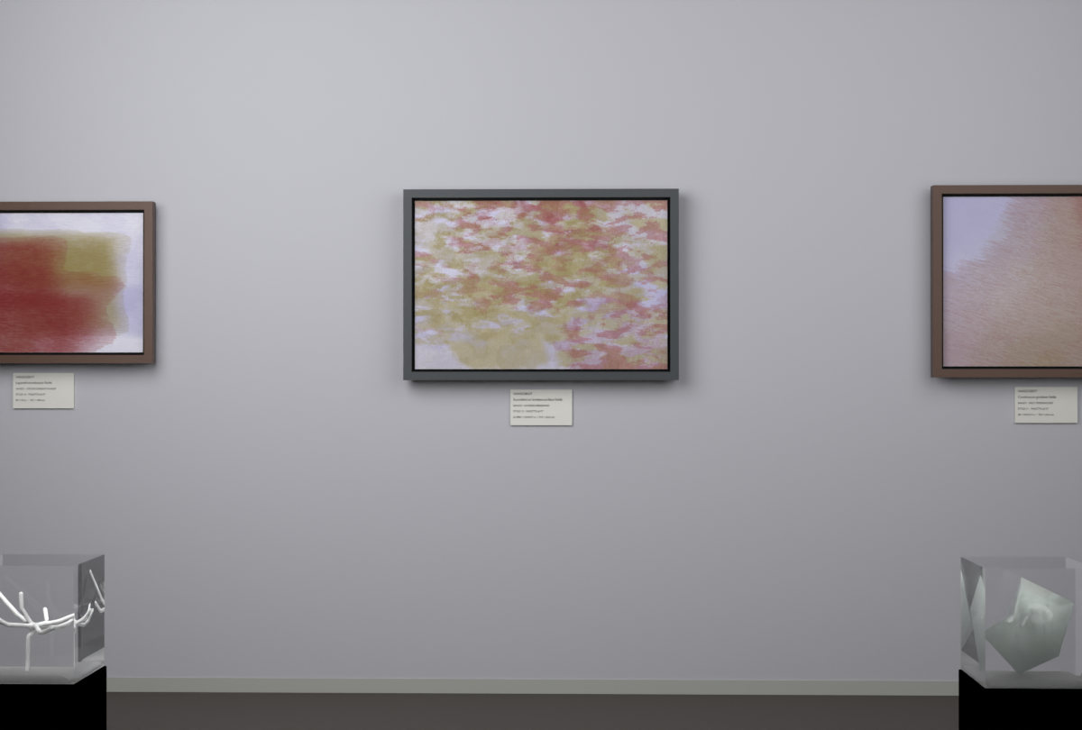 Layered Abrasions · gallery context room view