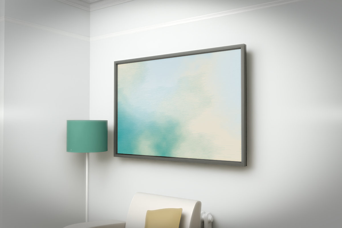 Enveloping Haze · white right context room view