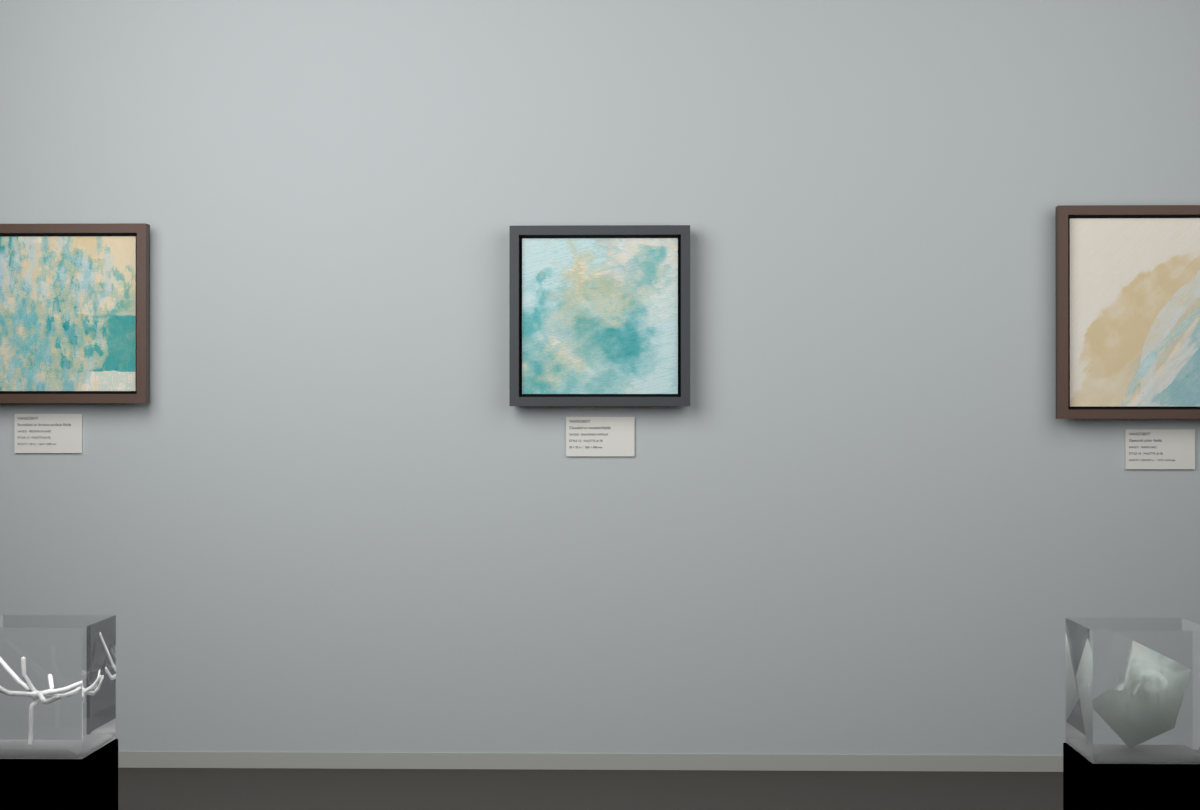 Diagonal Vapour · gallery context room view