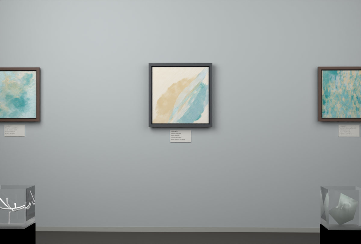 Rising Arc · gallery context room view