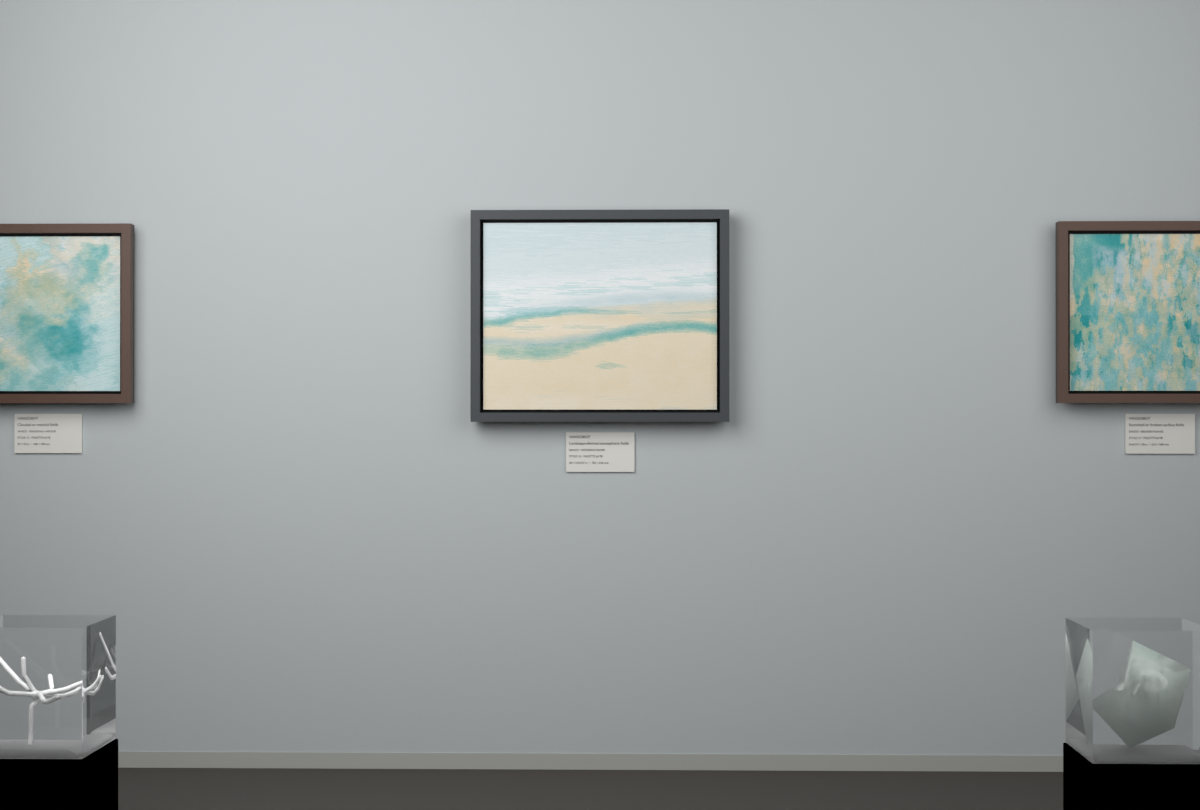 Receding Shore · gallery context room view