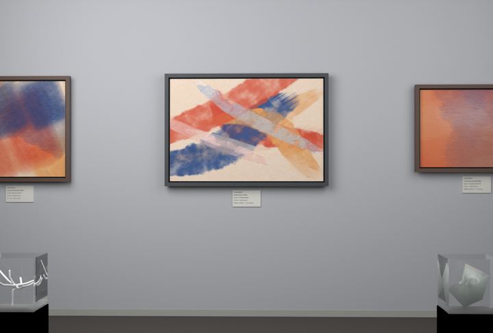 Opposed Sweeps — Gestural color fields, palette 179