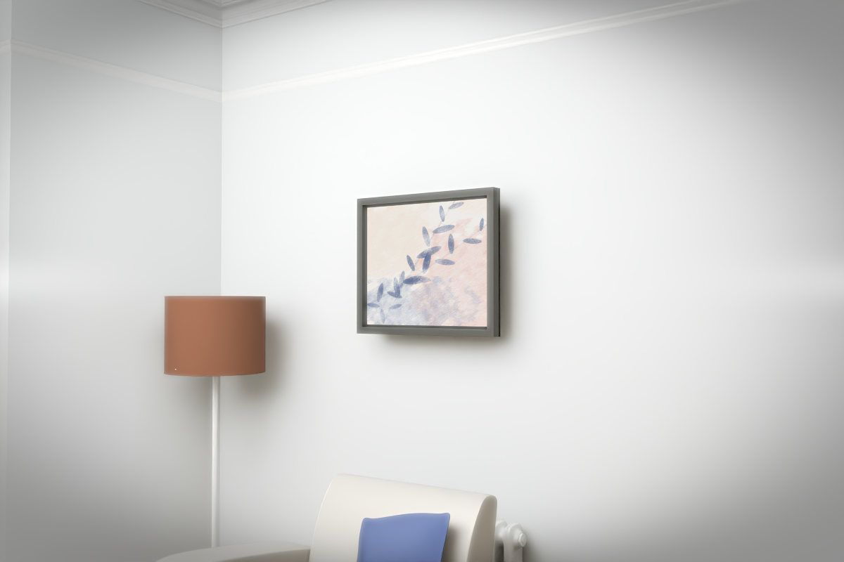 Botanical Olive Crossing · white right context room view