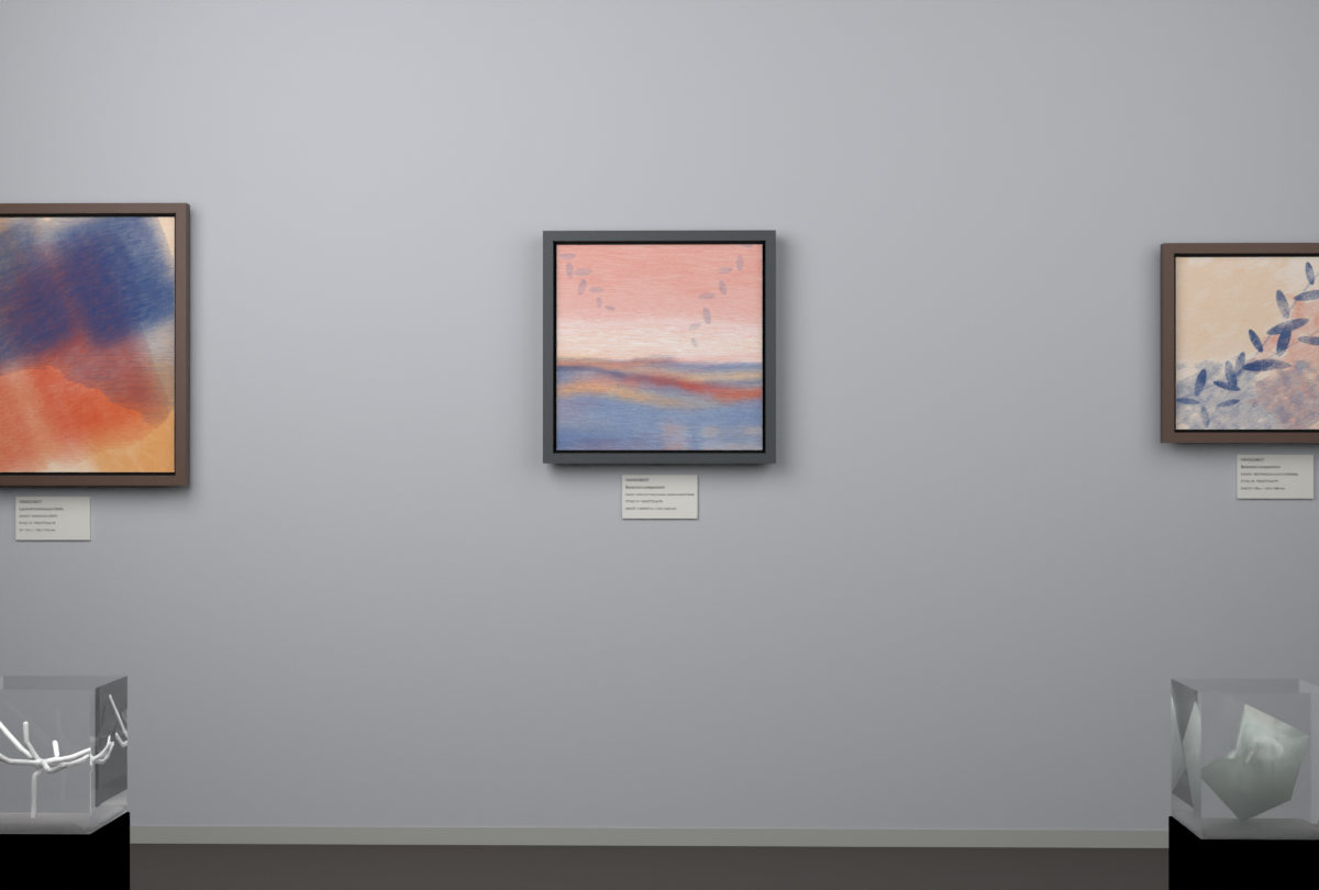 Shallow Tidal Planes · Veiled Canopy Bend · gallery context room view