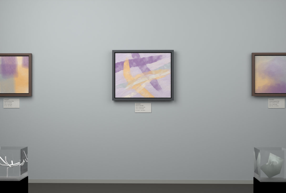 Crossing Gestures · gallery context room view