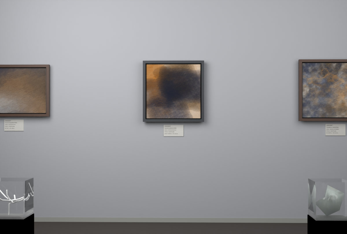 Interlocking Veils · gallery context room view