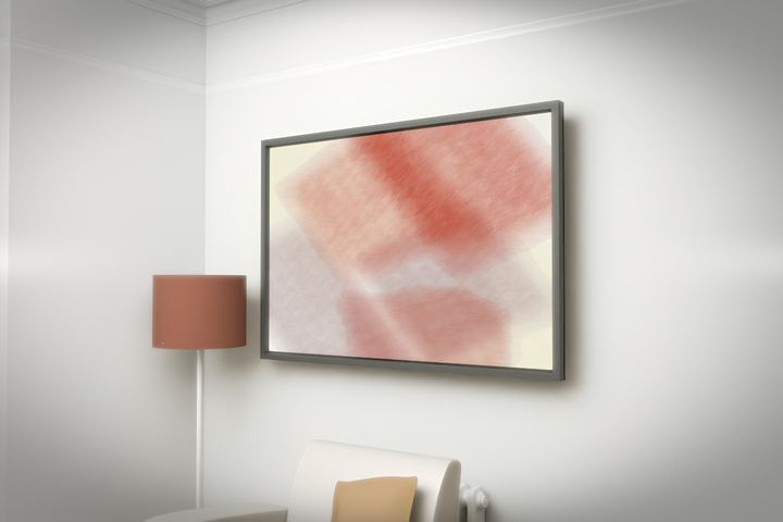 Diagonal Drift — Layered translucent fields, palette 185