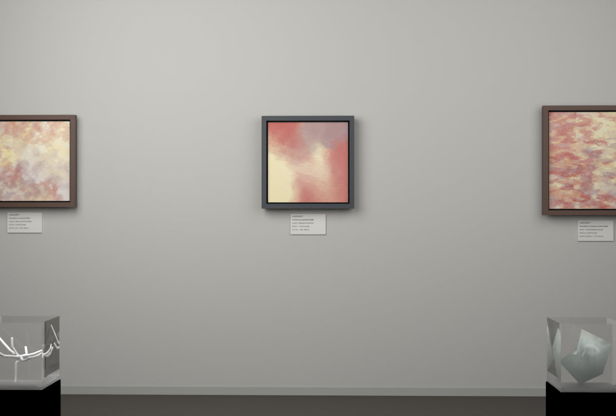 Oblique Transition · gallery context room view