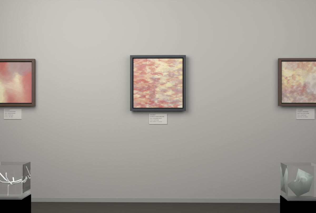 Cross-Rubbed Surface · gallery context room view