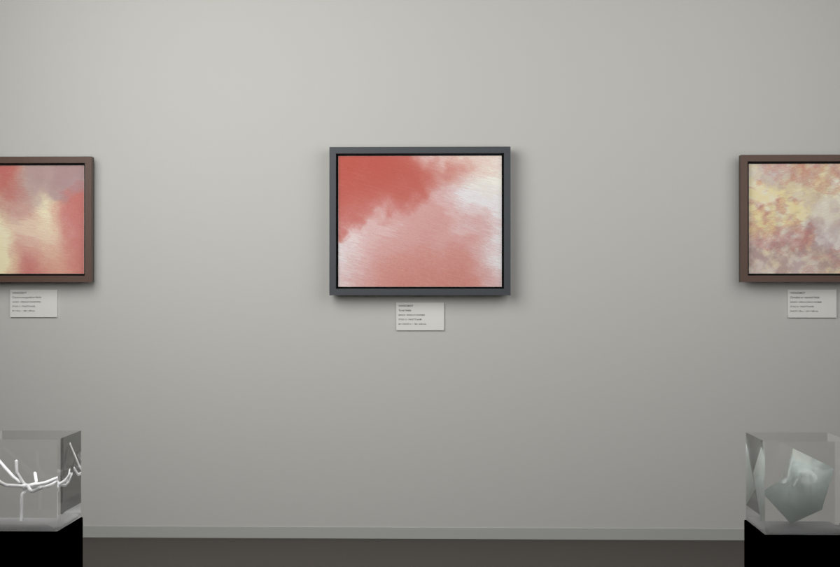 Edge-Lit Chamber · gallery context room view