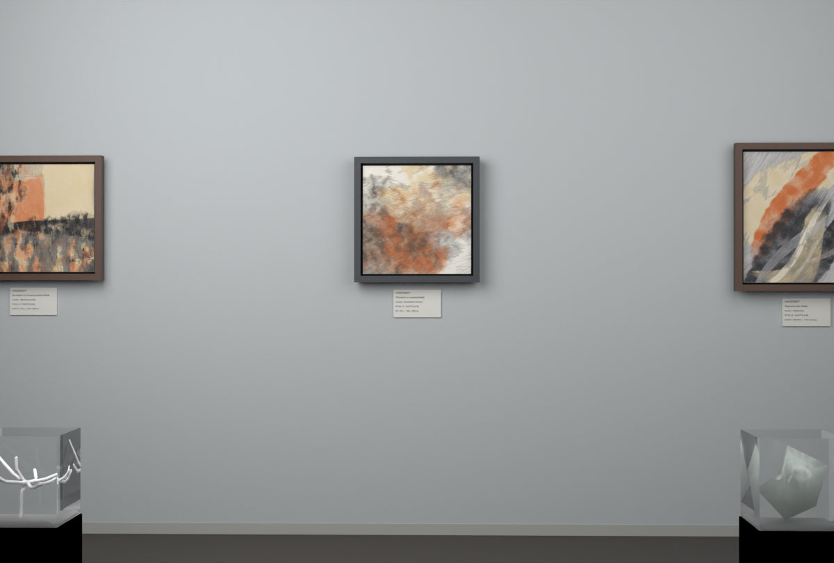 Diagonal Vapour · gallery context room view