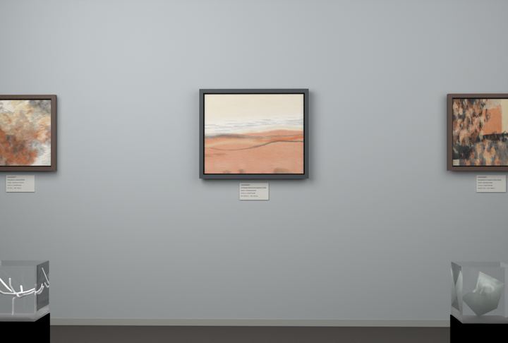 Receding Shore — Landscape-derived atmospheric fields, palette 190