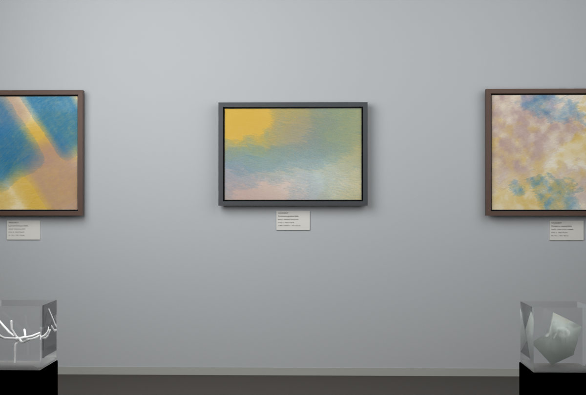 Oblique Transition · gallery context room view