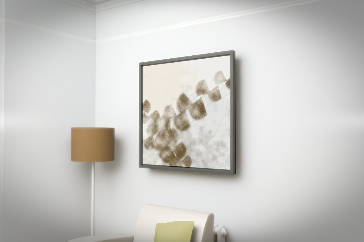 Botanical Ginkgo Rain · white right context room view