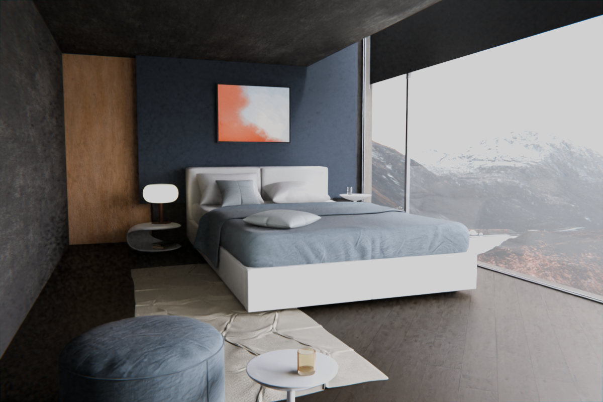 Diagonal Breath · over bed room view