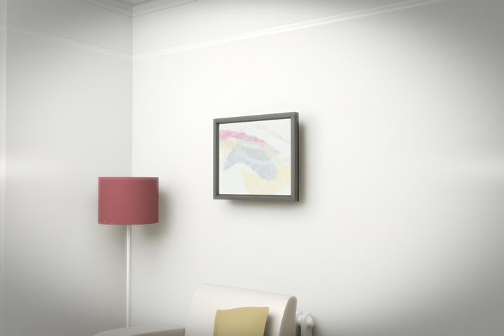 Lateral Release — Gestural color fields, palette 195