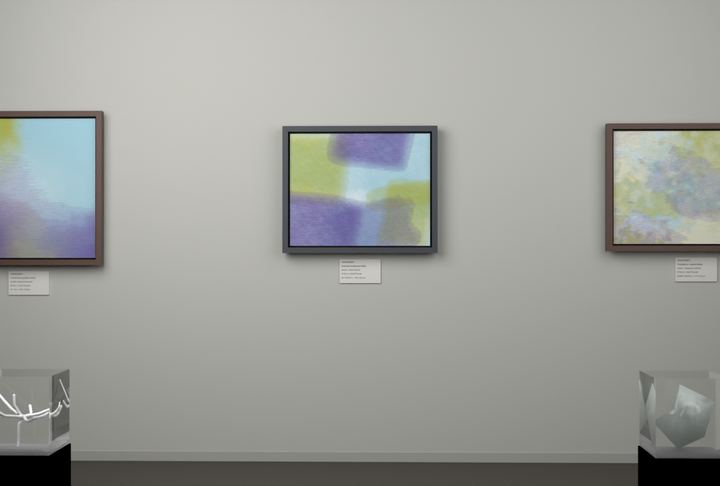 Open Centre — Layered translucent fields, palette 196